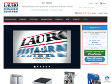 Tablet Screenshot of lauroequipment.com